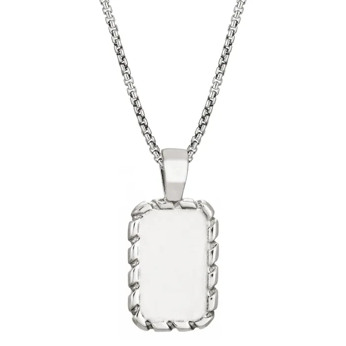 Medium Cable Cremation Necklace in Sterling Silver closebymejewelry Necklaces