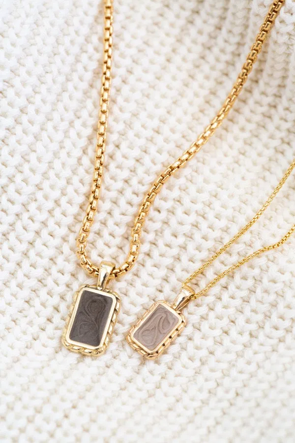 Medium Cable Cremation Necklace in Sterling Silver closebymejewelry Necklaces