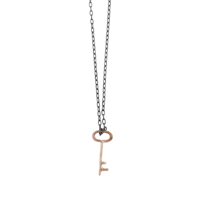 Mixed Metal Key Necklace Luana Coonen Necklaces