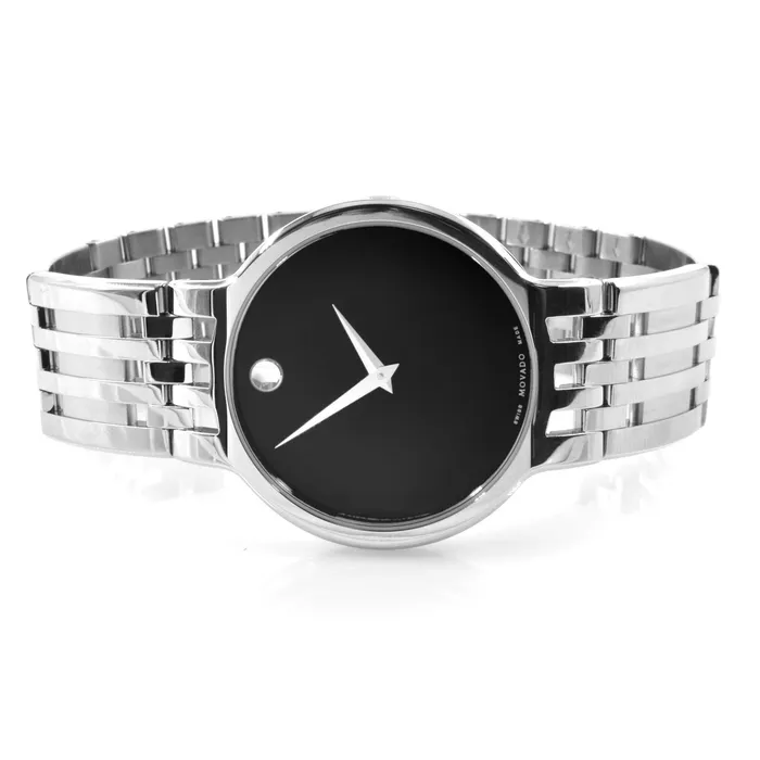 Movado Bracelets Movado Mens Quartz Watch Esperanza Black Dial Silver Tone Bracelet 0606042 Movado Bracelets Movado Mens Quartz Watch Esperanza Black Dial Silver Tone Bracelet 0606042