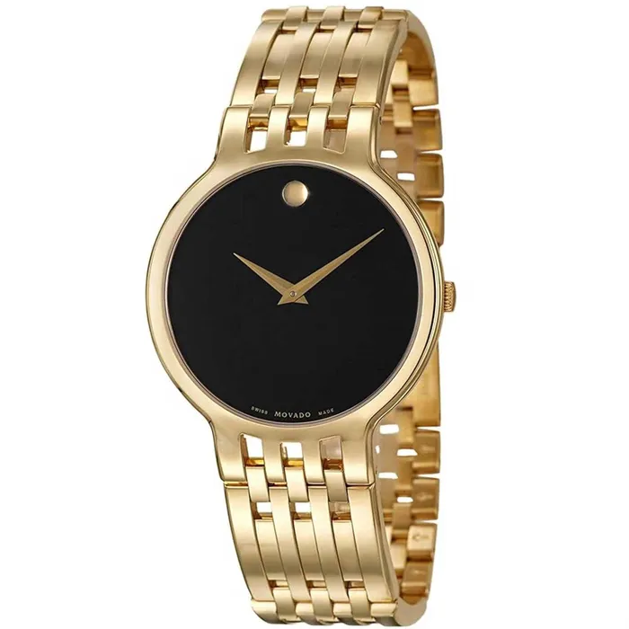 Movado Bracelets Movado Mens Watch Esperanza Quartz Black Dial Yellow Gold Steel Bracelet 0607148 Movado Bracelets Movado Mens Watch Esperanza Quartz Black Dial Yellow Gold Steel Bracelet 0607148