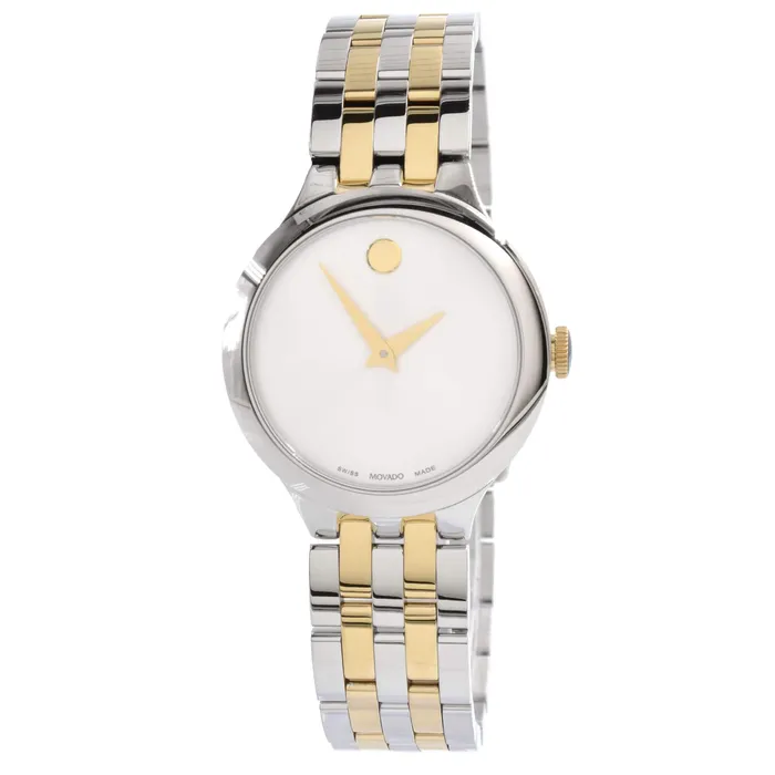 Movado Bracelets Movado Unisex Quartz Watch Veturi Silver Tone Dial Two Tone Bracelet 0607496 Movado Bracelets Movado Unisex Quartz Watch Veturi Silver Tone Dial Two Tone Bracelet 0607496