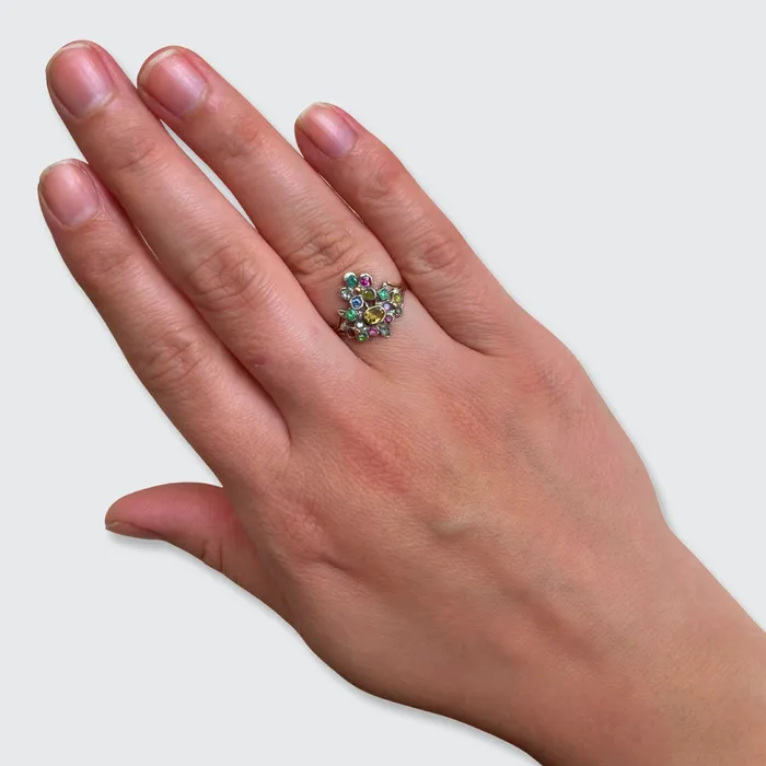 Multi Gemstone Giardinetti Ring 21stfinds Rings