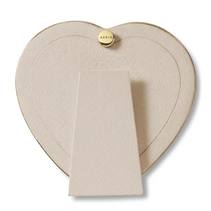 Necklaces AERIN AERIN Augusta Gemstone Heart Frame