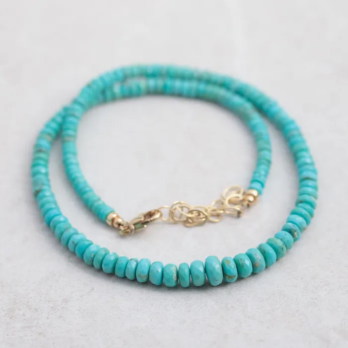 Necklaces Earthly Abundance Beaded Turquoise Necklace