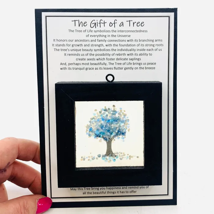 Necklaces Glimmer Glass Gifts Fused Glass Tree of Life Shadow Box 106