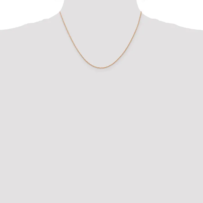 Necklaces Jewelry 14k Rose Gold 7 mm Carded Cable Rope Chain 7RR Necklaces Jewelry 14k Rose Gold 7 mm Carded Cable Rope Chain 7RR