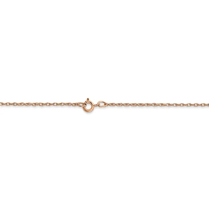 Necklaces Jewelry 14k Rose Gold 7 mm Carded Cable Rope Chain 7RR Necklaces Jewelry 14k Rose Gold 7 mm Carded Cable Rope Chain 7RR