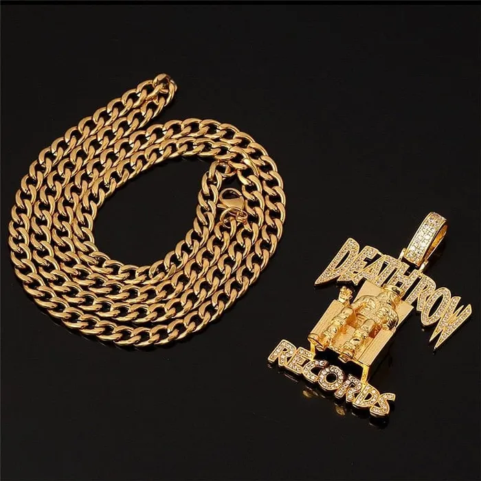 Necklaces VVS Jewelry VVS Jewelry Death Row Records Pendant Chain