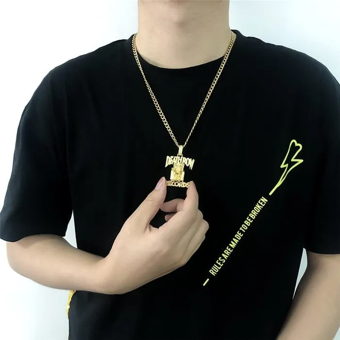 Necklaces VVS Jewelry VVS Jewelry Death Row Records Pendant Chain
