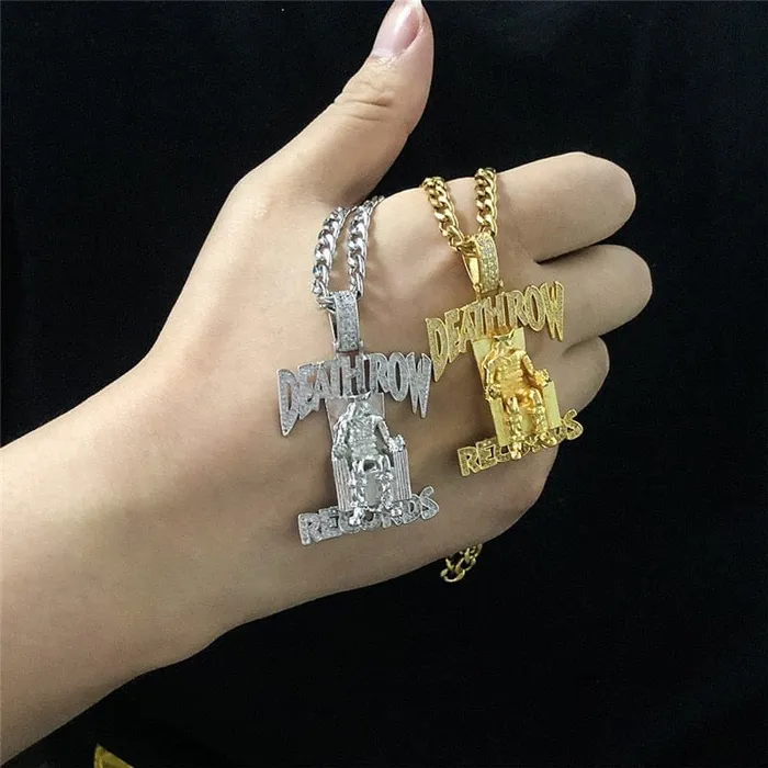 Necklaces VVS Jewelry VVS Jewelry Death Row Records Pendant Chain