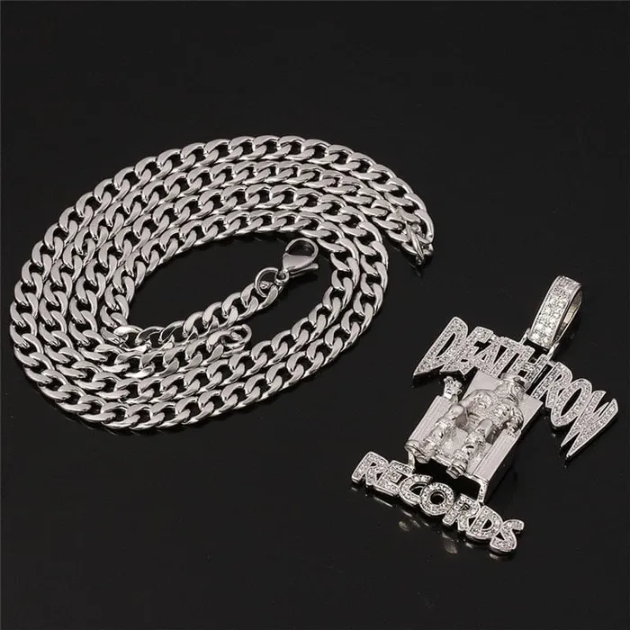 Necklaces VVS Jewelry VVS Jewelry Death Row Records Pendant Chain