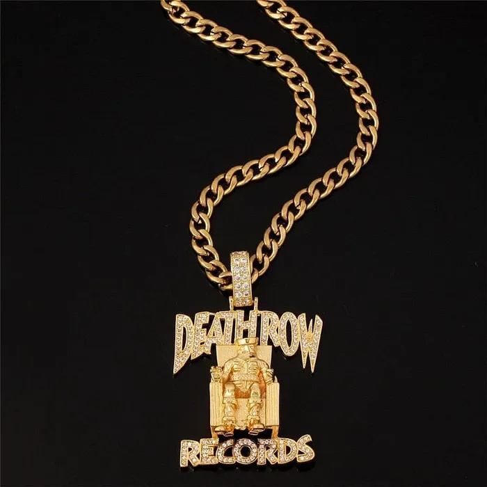 Necklaces VVS Jewelry VVS Jewelry Death Row Records Pendant Chain