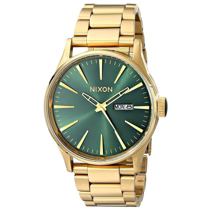 Nixon Mens Quartz Watch Sentry SS Green Dial Yellow Gold Bracelet A3561919 Nixon Bracelets Nixon Mens Quartz Watch Sentry SS Green Dial Yellow Gold Bracelet A3561919 Nixon Bracelets