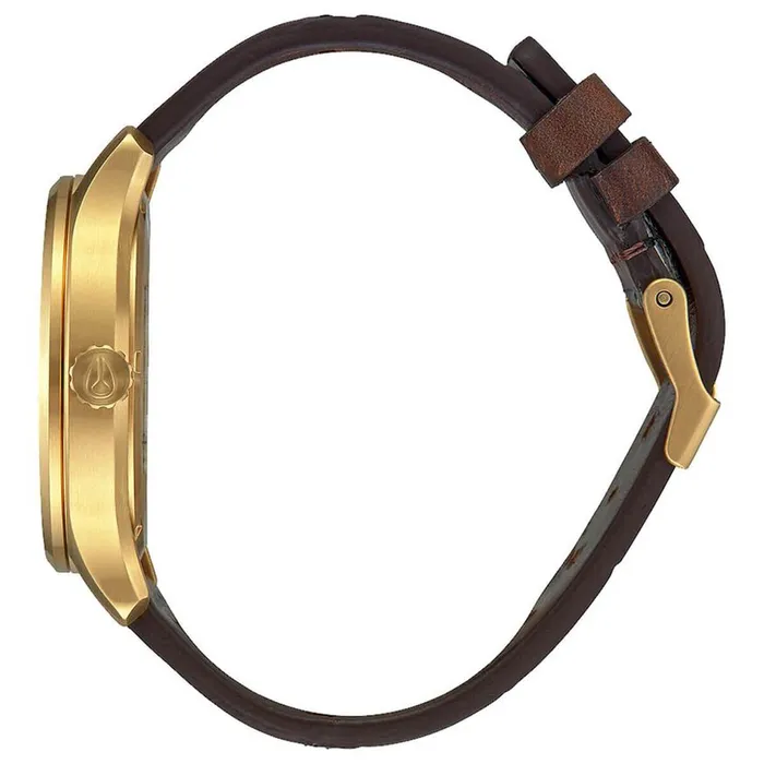NIXON Watches Nixon Mens Quartz Watch Patrol Rose Gold Case Brown Leather Strap A12433210 NIXON Watches Nixon Mens Quartz Watch Patrol Rose Gold Case Brown Leather Strap A12433210
