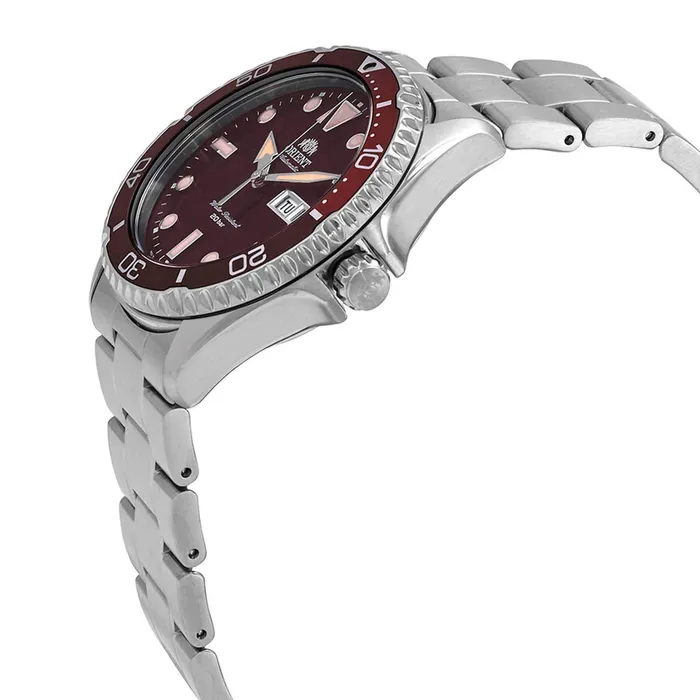 ORIENT Orient Mens Automatic Watch Kamasu II Brown Dial Silver Tone Case RAAA0814R19B Rings ORIENT Orient Mens Automatic Watch Kamasu II Brown Dial Silver Tone Case RAAA0814R19B Rings