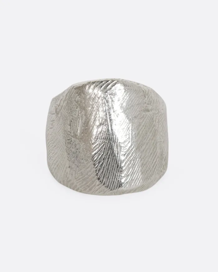 PAGE SARGISSON Rings Sterling Silver Angled Flat Band