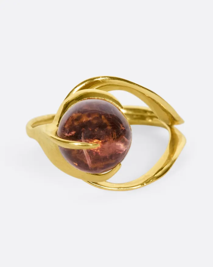 Pink Tourmaline Concha Ring KIKA ALVARENGA Rings