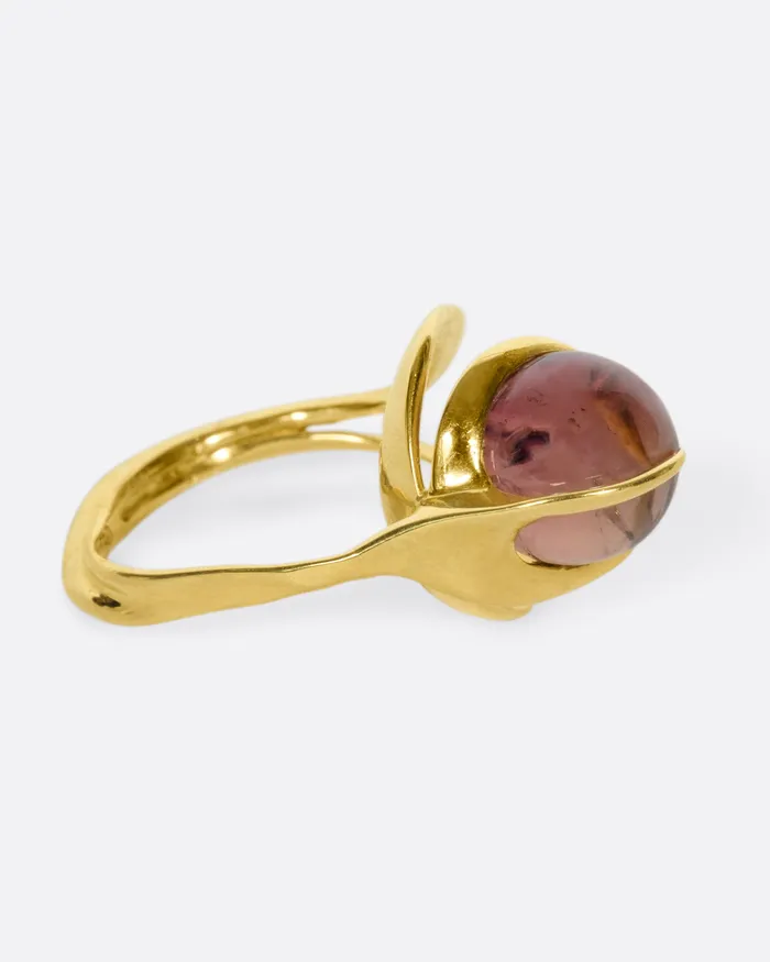 Pink Tourmaline Concha Ring KIKA ALVARENGA Rings