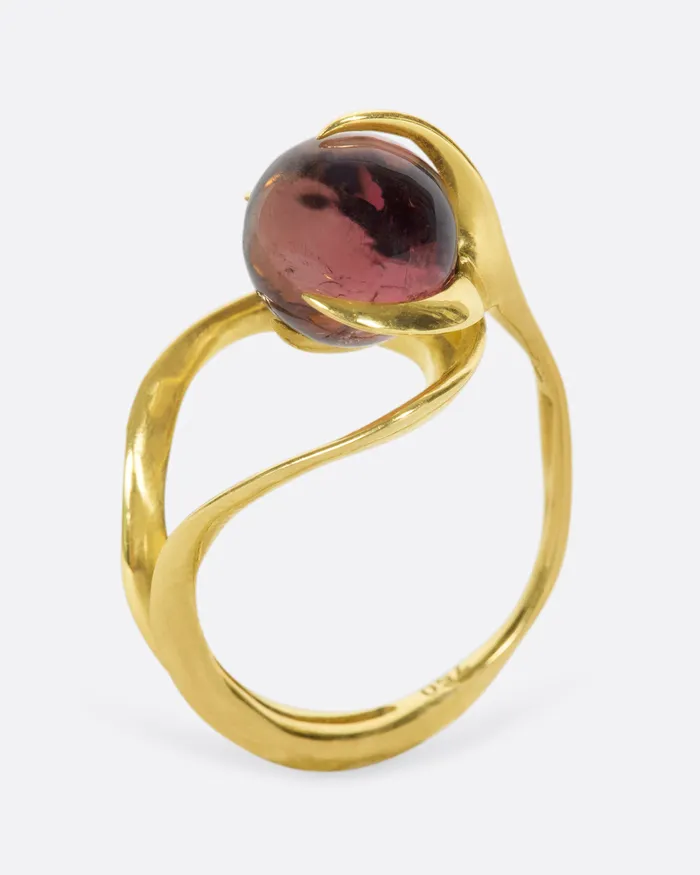 Pink Tourmaline Concha Ring KIKA ALVARENGA Rings