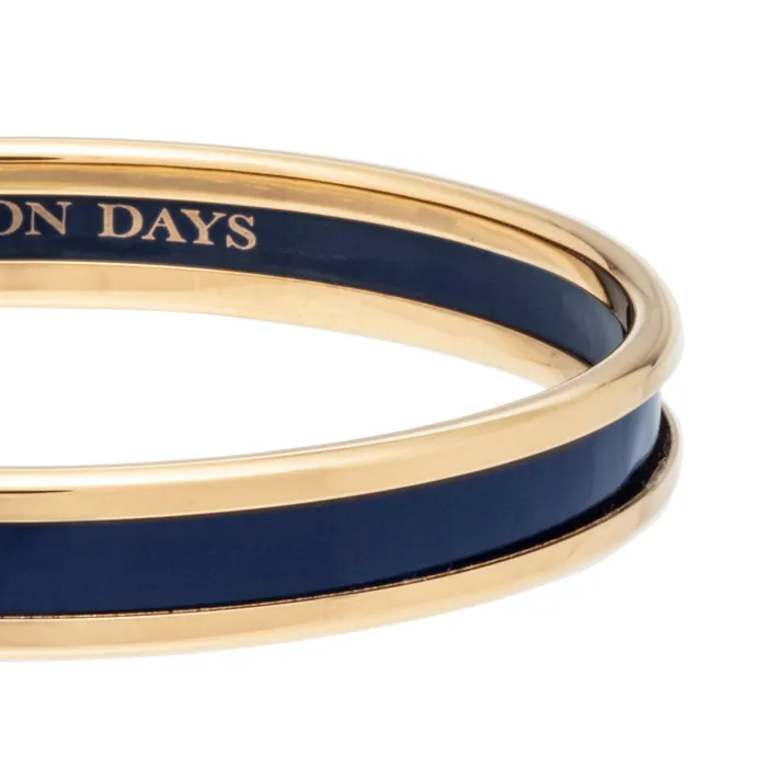 PreStyled Sets Halcyon Days Halcyon Days 6mm Navy Gold Bangle