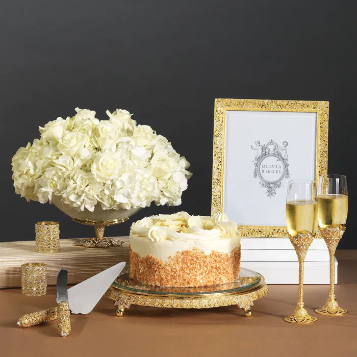 PreStyled Sets Olivia Riegel Olivia Riegel Gold Windsor Cake Plateau