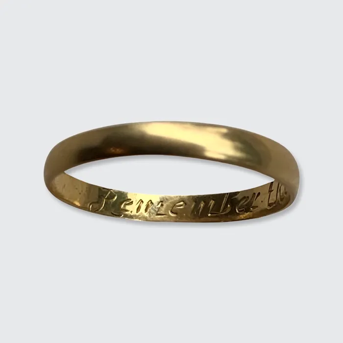 Rings 21stfinds 18th Century Posy Ring Remember the Giver