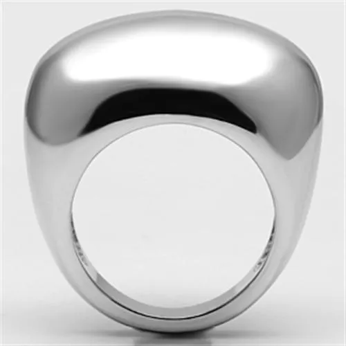 Rings Alamode 3W281 Rhodium Brass Ring with No Stone