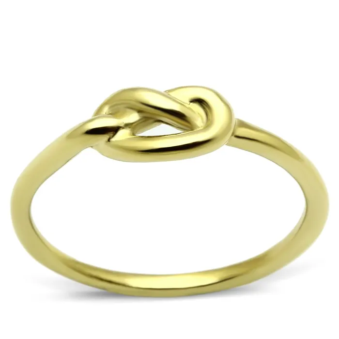 Rings Alamode TK630G IP GoldIon Plating Stainless Steel Ring with No Stone