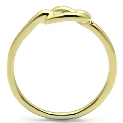 Rings Alamode TK630G IP GoldIon Plating Stainless Steel Ring with No Stone