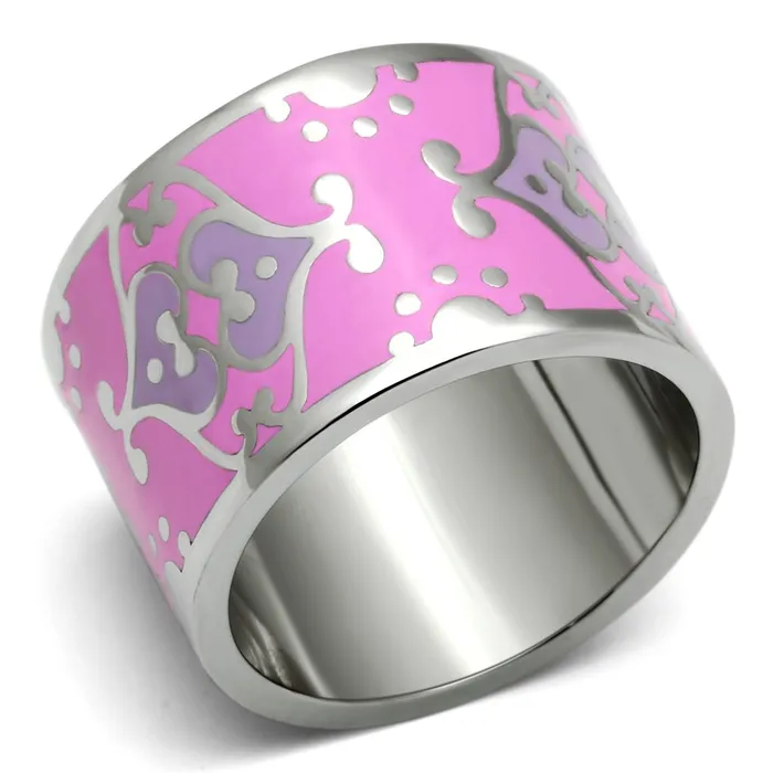 Rings Alamode TK685 High polished no plating Stainless Steel Ring with Epoxy in Multi Color Rings Alamode TK685 High polished no plating Stainless Steel Ring with Epoxy in Multi Color
