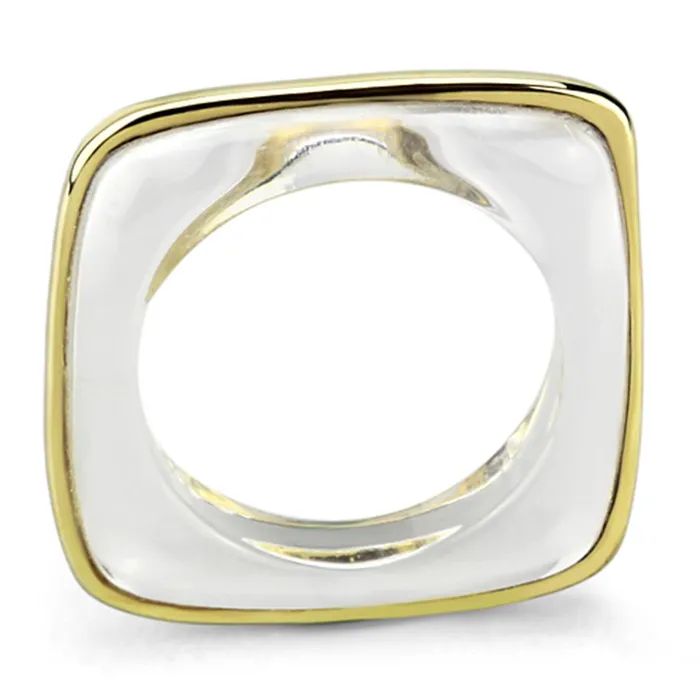 Rings Alamode VL081 IP GoldIon Plating Brass Ring with Synthetic Synthetic Stone in Clear Rings Alamode VL081 IP GoldIon Plating Brass Ring with Synthetic Synthetic Stone in Clear