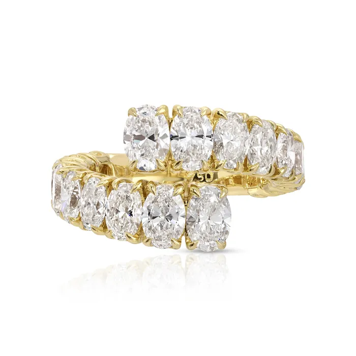 Rings anitako OVAL DIAMOND TWIST RING