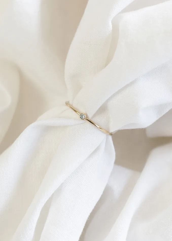 Rings Bella Wren Jewelry March Birthstone Ring