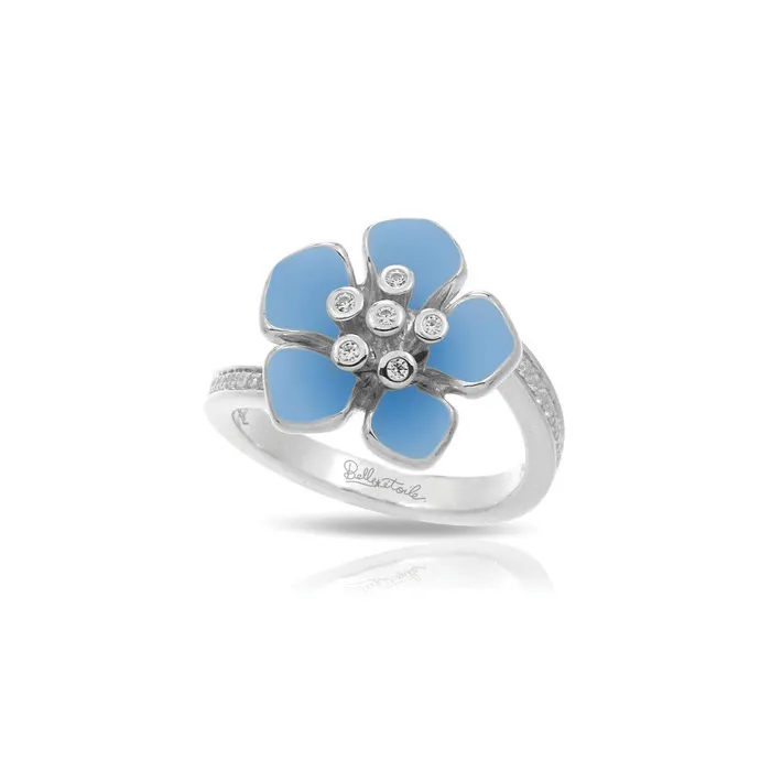 Rings Belle Etoile Belle Etoile Forget Me Not Ring Serenity Blue