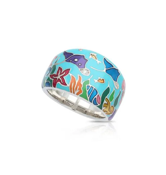 Rings Belle Etoile Belle Etoile Manta Ray Ring Blue Multi Color