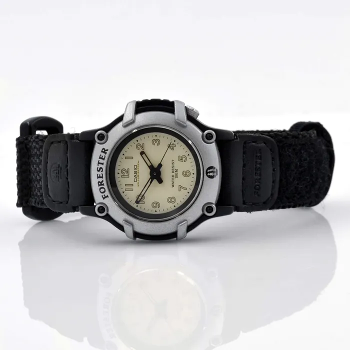 Rings Casio Silver Resin Case Black Band Watch FTL500V1BVLCF Casio