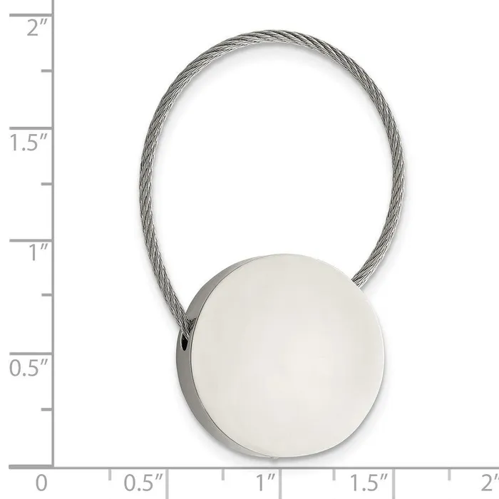 Rings Chisel Stainless Steel Polished Cable Circle Key Ring Rings Chisel Stainless Steel Polished Cable Circle Key Ring