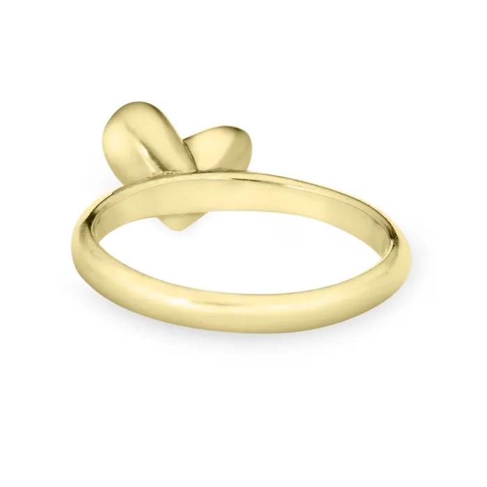 Rings closebymejewelry Signature Heart Stackable Cremation Ring in 14K Yellow Gold