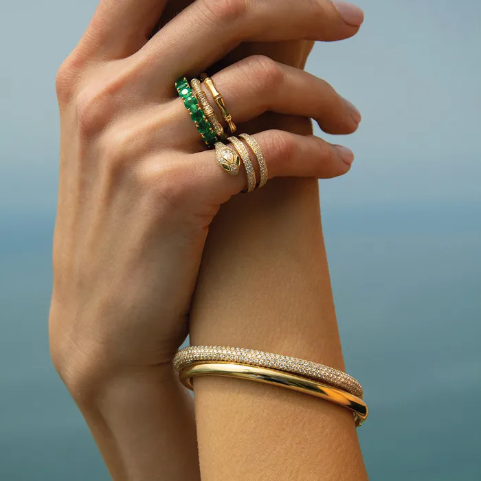 Rings DIAMOND BAMBOO RING anitako