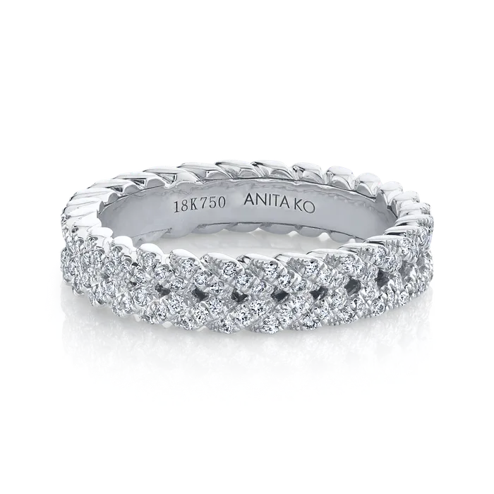 Rings DIAMOND BRAIDED RING anitako