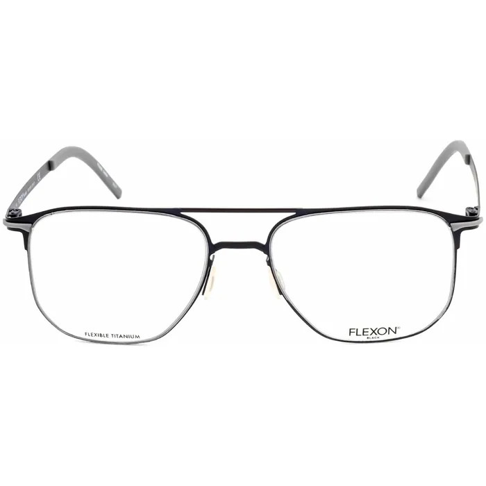 Rings Flexon Flexon Mens Eyeglasses Navy Full Rim Aviator Frame Clear Les FLEXON B2004 412