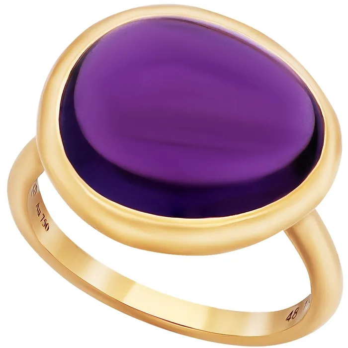 Rings Fred of Paris Womens Ring Belles Rives 18K RG Amethyst Size 475 4B0813049 Fred of Paris
