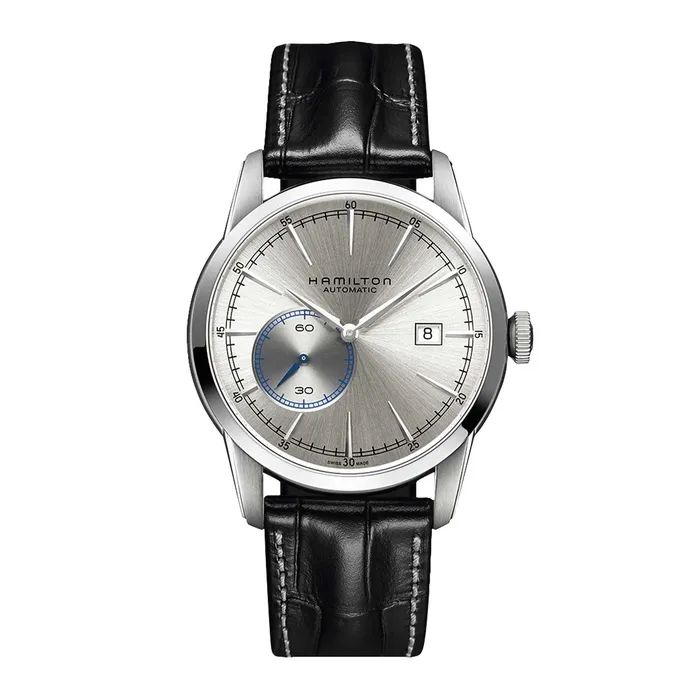 Rings Hamilton Hamilton Mens Watch American Classic Railroad Silver Tone Dial Strap H40515781 Rings Hamilton Hamilton Mens Watch American Classic Railroad Silver Tone Dial Strap H40515781