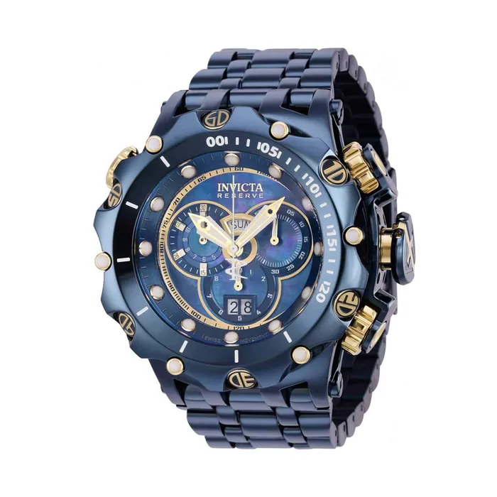 Rings Invicta Invicta Mens Chronograph Watch Reserve Venom Dark Blue and Gold Tone Dial 35655 Rings Invicta Invicta Mens Chronograph Watch Reserve Venom Dark Blue and Gold Tone Dial 35655