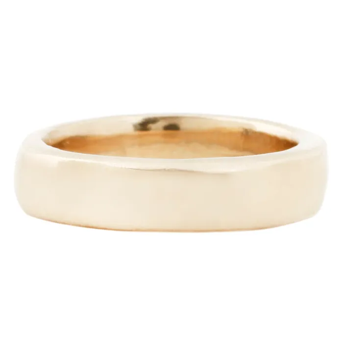 Rings Lauren Wolf Jewelry Gold Square Edge Band