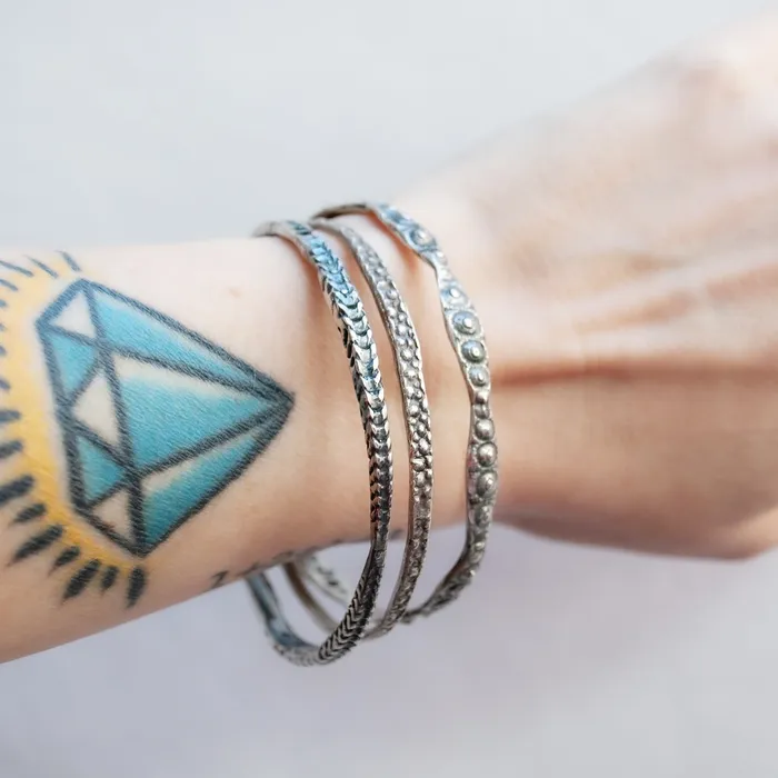 Rings Lauren Wolf Jewelry Silver Sea Urchin Bangle Rings Lauren Wolf Jewelry Silver Sea Urchin Bangle