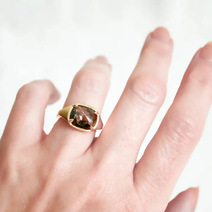 Rings Lauren Wolf Jewelry Speckled Diamond Empire Ring