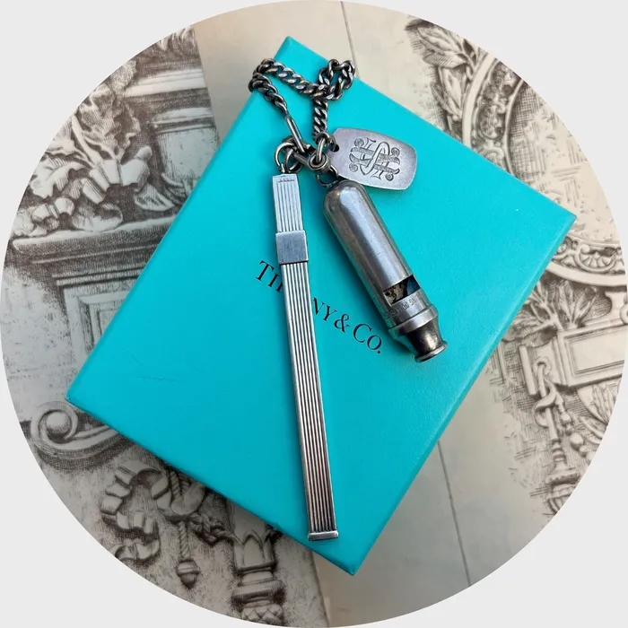 Rings Silver Champagne Stirrer Whistle by Tiffany Co 21stfinds