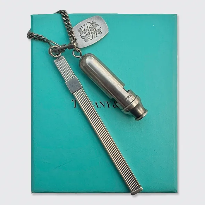 Rings Silver Champagne Stirrer Whistle by Tiffany Co 21stfinds
